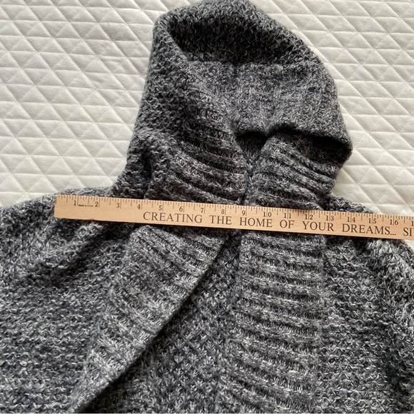 Abercrombie And Ditch Women’s Long Gray Cardigan XS Oversized Y2K Wool Blend - Picture 7 of 12